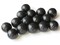 16 20mm Smooth Round Black Beads Plastic Beads Lightweight Acrylic Accent Beads Sturdy Beads